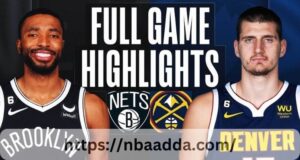 Denver Nuggets vs Brooklyn Nets Match Player Stats