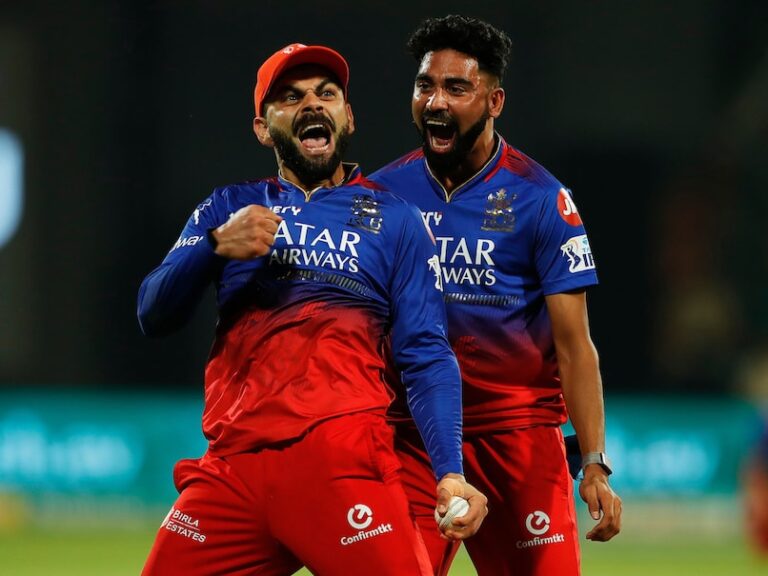 Royal Challengers Bengaluru vs Chennai Super Kings Standings